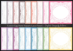 Easter Egg Hunt Square Lace Panel