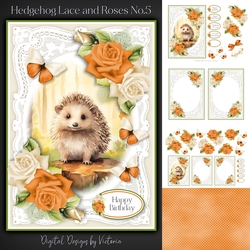 Hedgehog Lace and Roses No.5