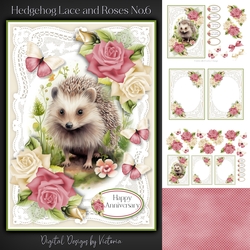 Hedgehog Lace and Roses No.6