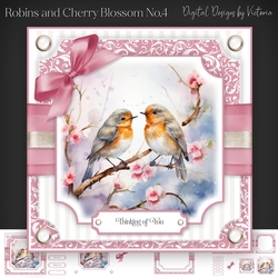 Robins and Cherry Blossom No.4