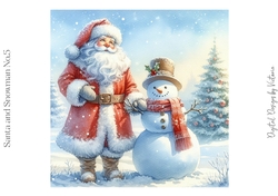 Santa and Snowman No.5