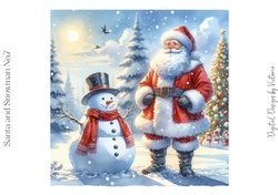 Santa and Snowman No.7