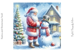 Santa and Snowman No.8