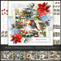 Robin Christmas Garden