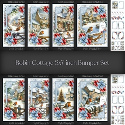 Robin Cottage 5x7 inch Bumper Set