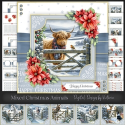 Mixed Christmas Animals