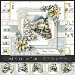 Gold Christmas Train