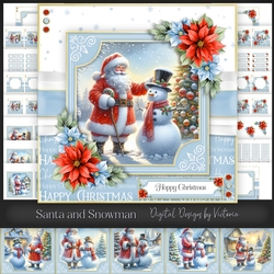 Santa and Snowman