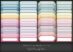 Birthday Cake Sentiment Tiles