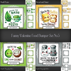 Funny Valentine Food Bumper Set No.5