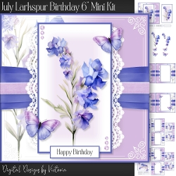 July Larkspur Birthday