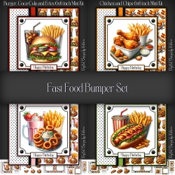 Fast Food Bumper Set 6x6 inch