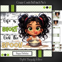 cup1393384_43136 - Crazy Cook 8x8 inch No.4