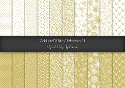 Gold and White Christmas A4