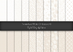 Natural and White Christmas A4