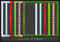 Christmas Square Frames set of 6