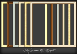 Gold Tone Frames Set of 6