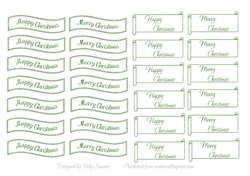 Christmas Banner Green Crumpled Foil