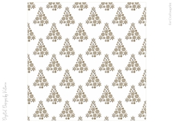 Dark Gold Christmas Tree Backing Paper