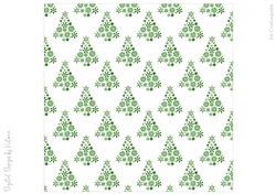 Green Christmas Tree Backing Paper