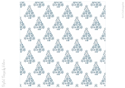 Icy Blue Christmas Tree Backing Paper