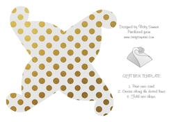 Gold Dots Twisted Gift Box