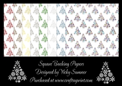 Chistmas Tree Backing Paper