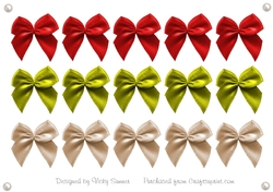 Fabric Look Bows