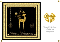 Black and Gold Reindeer