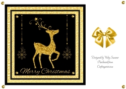 Black and Gold Male Reindeer