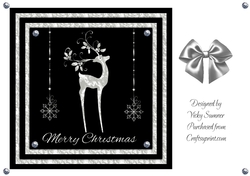 Black and Silver Reindeer