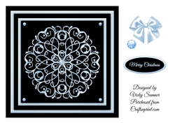 Icy Blue Snowflake 2