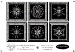 Iridescent Snowflake set of 6