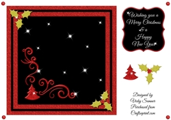 Black and Red Sparkle