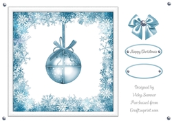 Blue Dangling Bauble