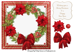 Poinsettia Wreath
