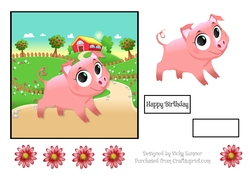 Farm Yard Pig Big Eyes