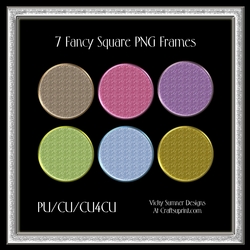 Fancy Square Frame Set of 7