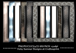 Metal Effect Frames set of 6