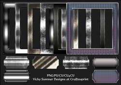 Metalic Effect Frames with Tags