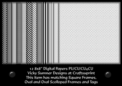 Monochrome 8x8 Digital Paper