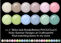 Natural Brad Buton Embelishment