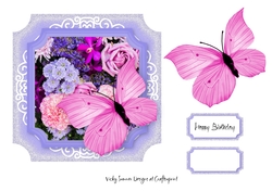 Pink and Lilac Butterfly