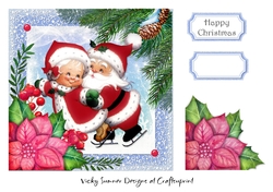 Vintage Mr and Mrs Santa