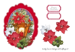 Christmas Scene Topper Red 7