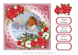 Christmas Floral Red 3