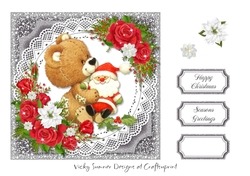 Christmas Floral Red 3