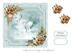 Ethereal Deer In The Snow