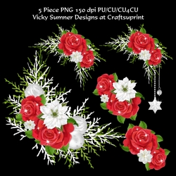 Rose Christmas Vignette 2
