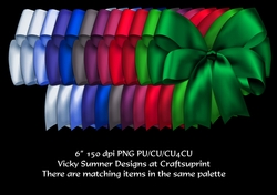 Christmas Bows set of 12